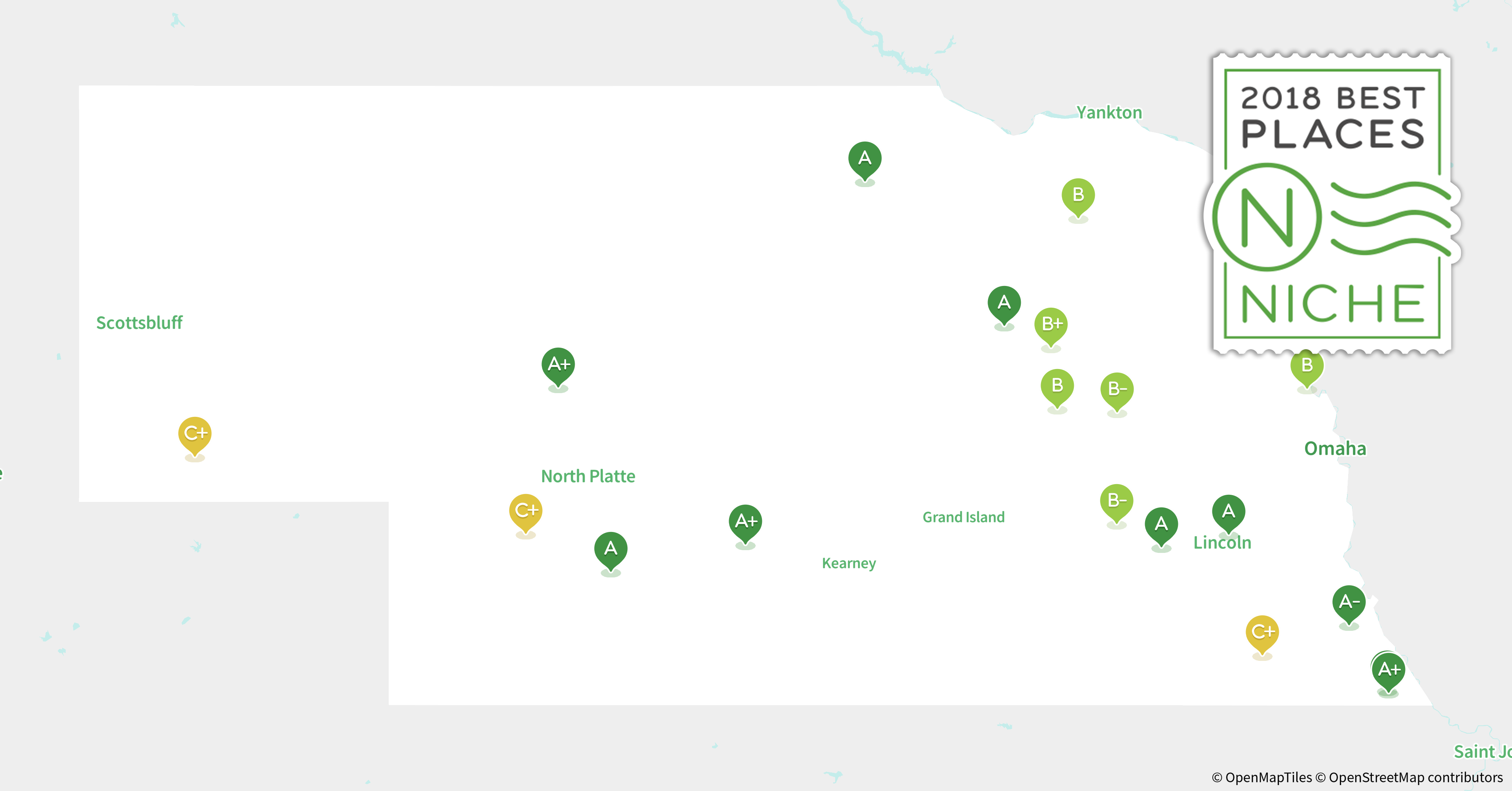2018 Best Places to Live in Nebraska Niche