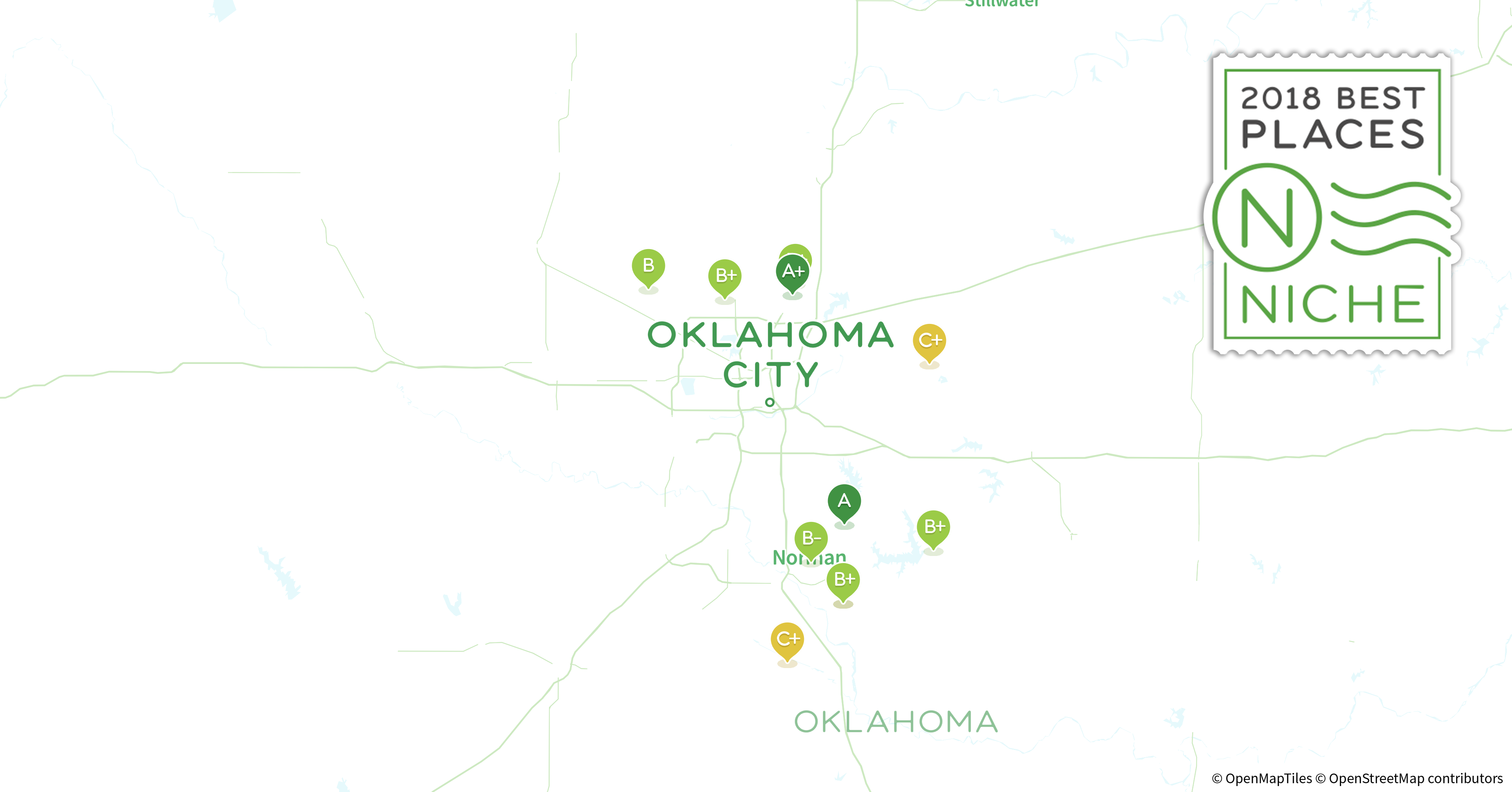 2018 Most Diverse Suburbs of Oklahoma City Area Niche