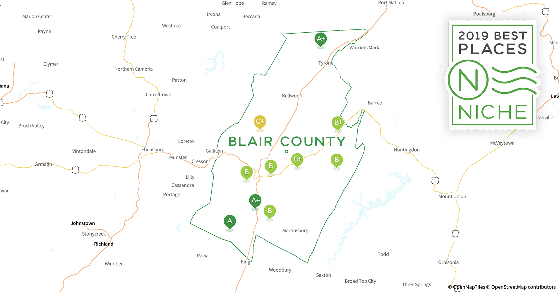 2019 Safe Places to Live in Blair County, PA Niche