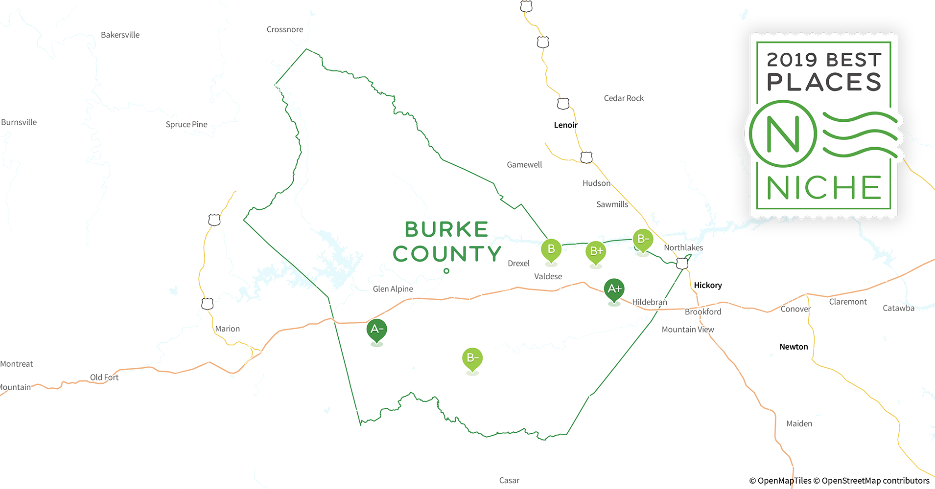 2019 Safe Places to Live in Burke County, NC Niche
