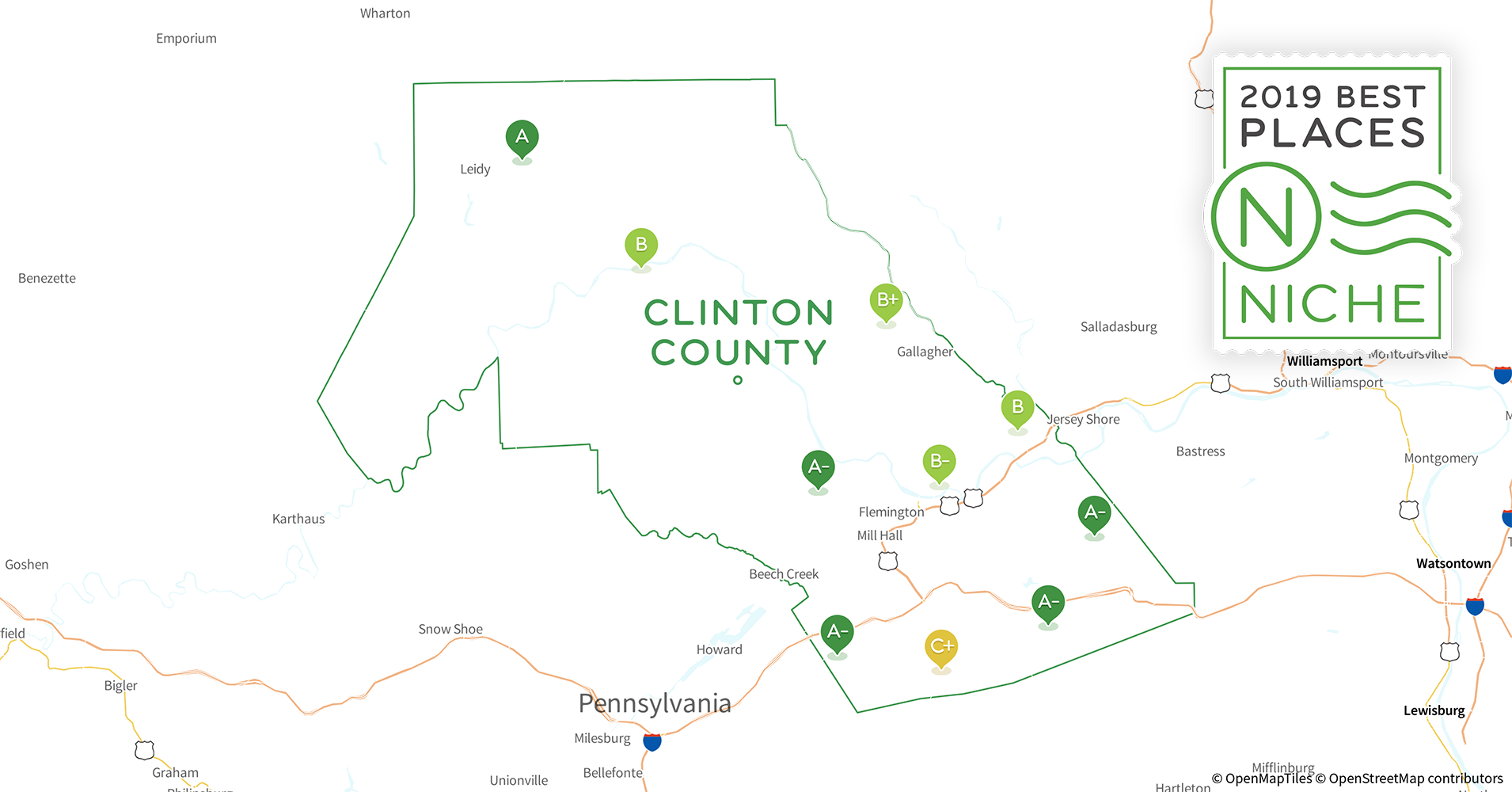 2019 Safe Places to Live in Clinton County, PA Niche