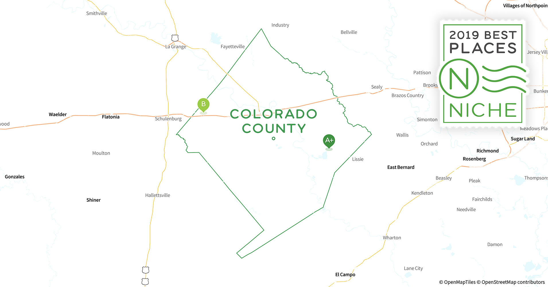 2019 Safe Places to Live in Colorado County, TX Niche