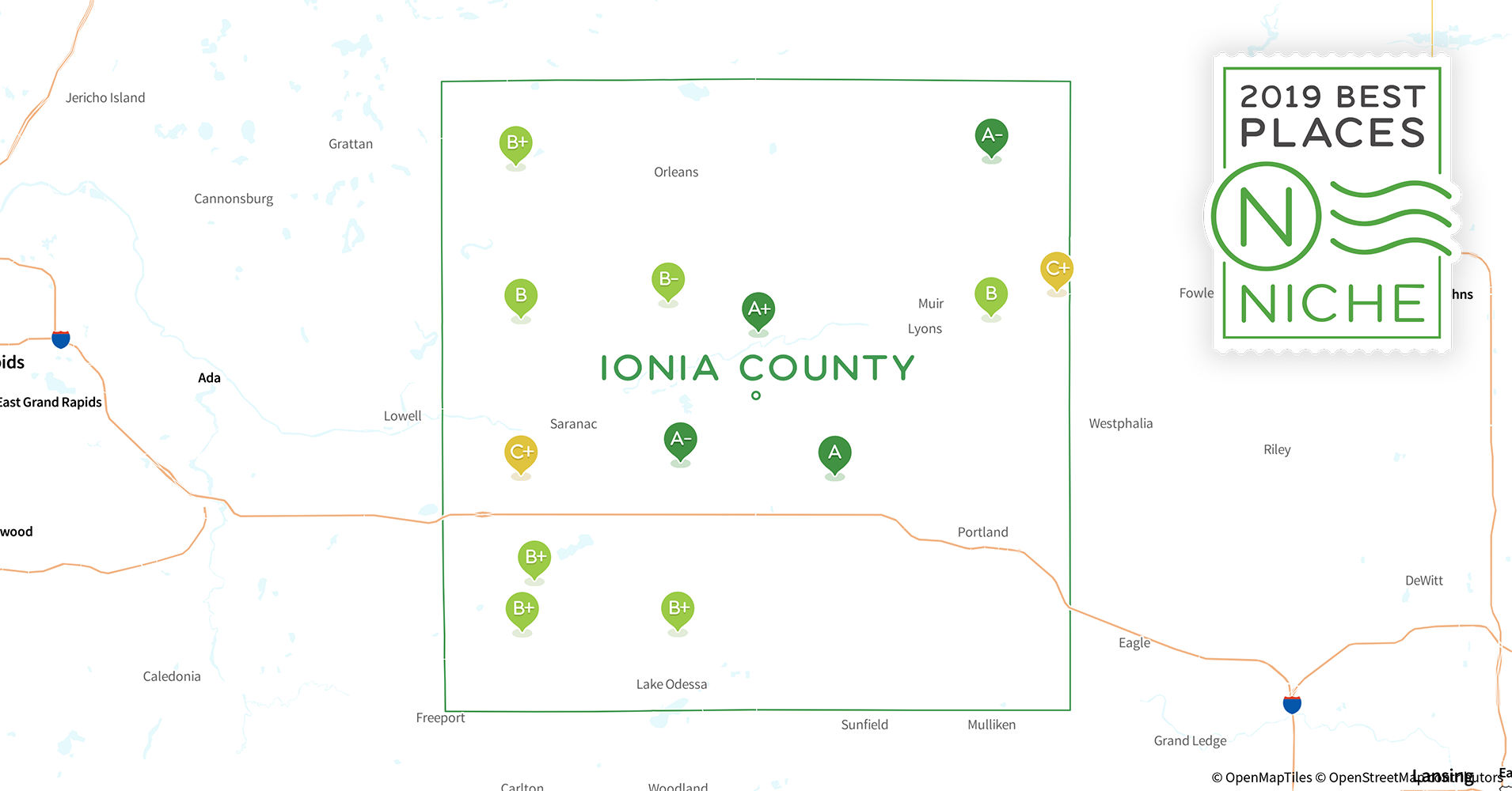 2019 Safe Places to Live in Ionia County, MI Niche
