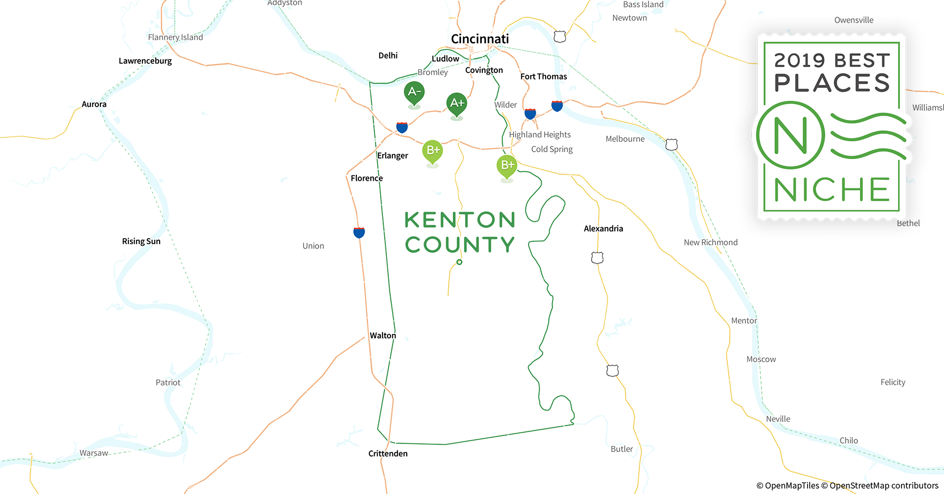 Kenton County Map