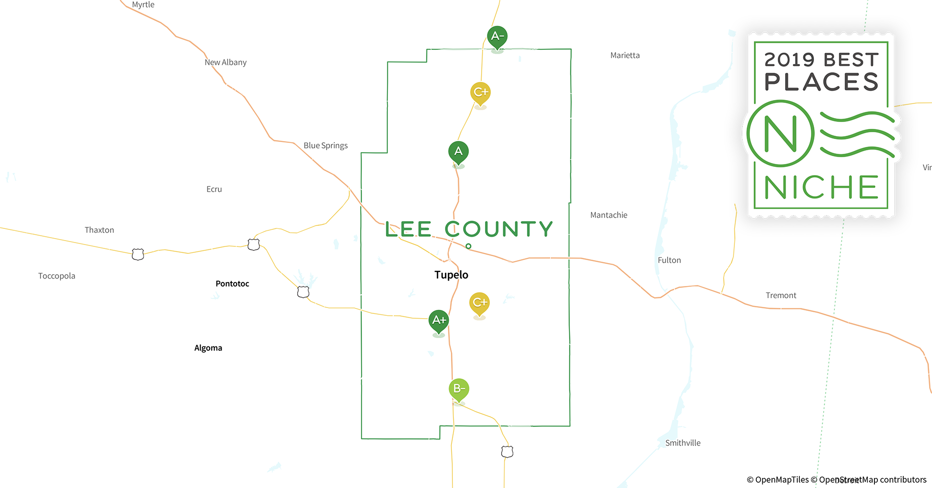 2019 Best ZIP Codes to Buy a House in Lee County, MS Niche