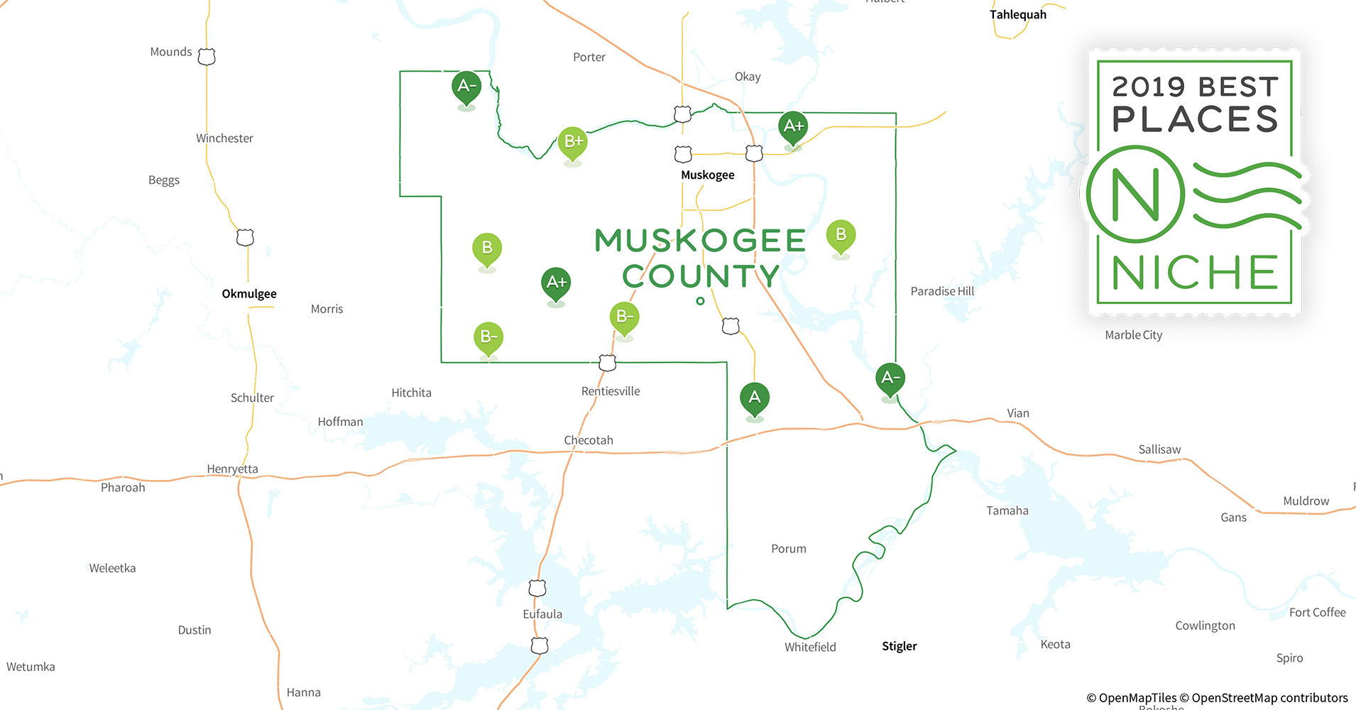 2019 Best Places to Live in Muskogee County, OK Niche