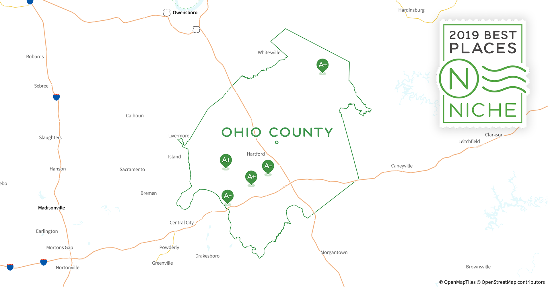 2019 Safe Places to Live in Ohio County, KY Niche