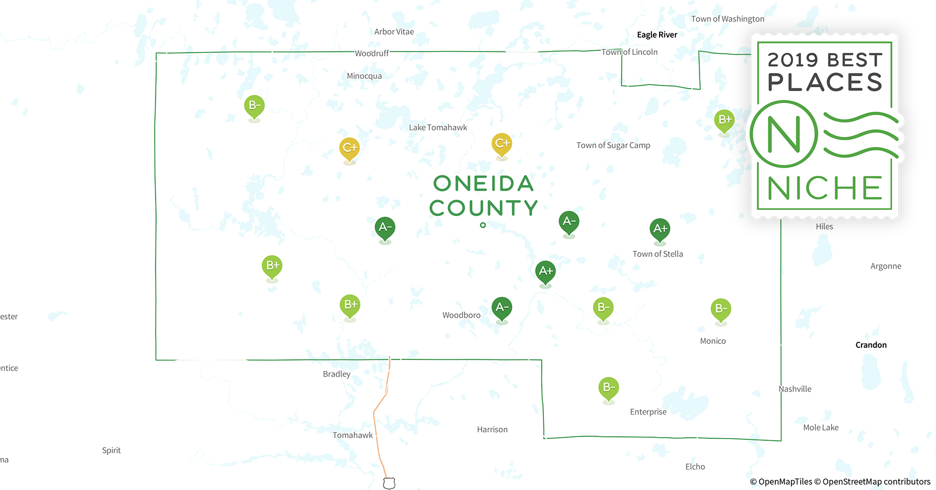 2019 Best Places to Live in Oneida County, WI Niche