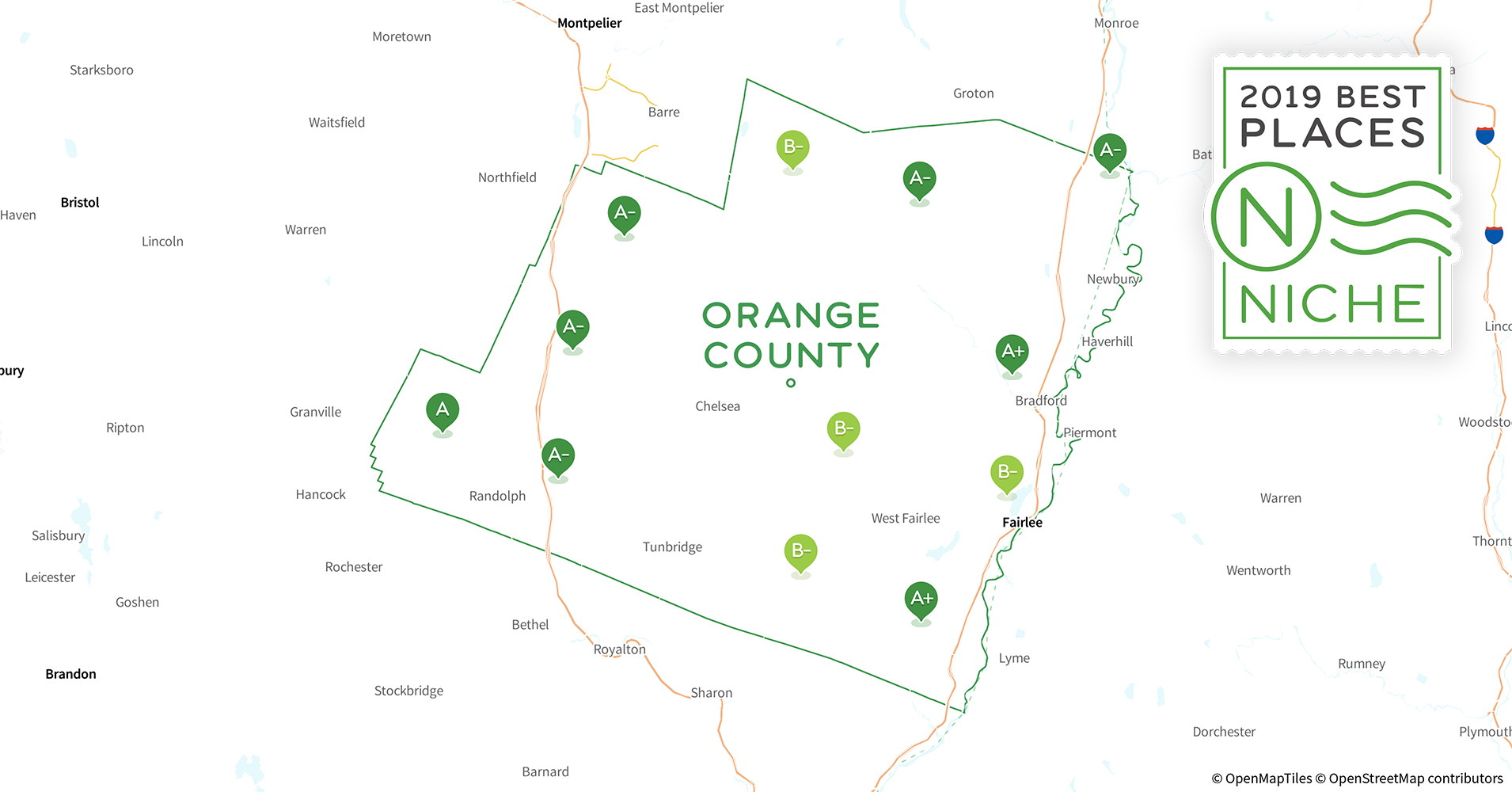 2019 Best Places to Raise a Family in Orange County, VT Niche