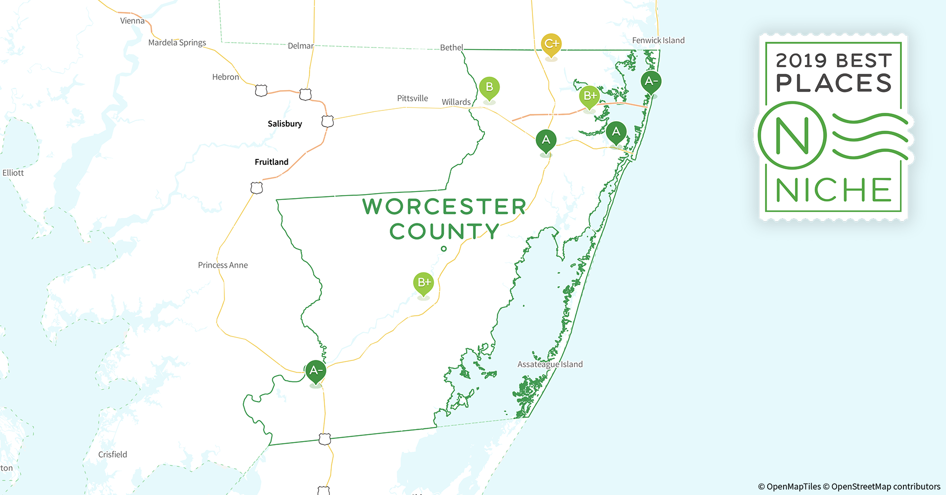 2019 Most Diverse Places to Live in Worcester County, MD Niche