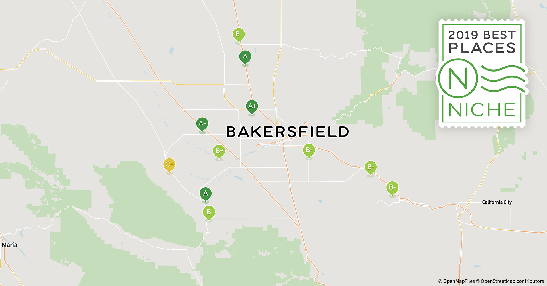 Bakersfield Map With Zip Codes