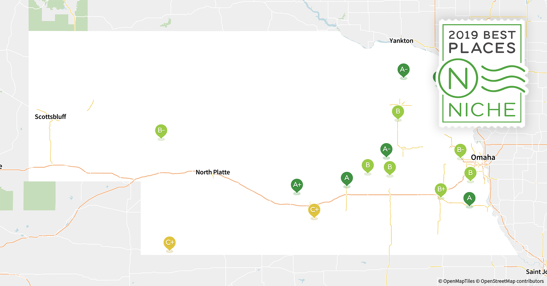 2019 Best Places to Live in Nebraska Niche