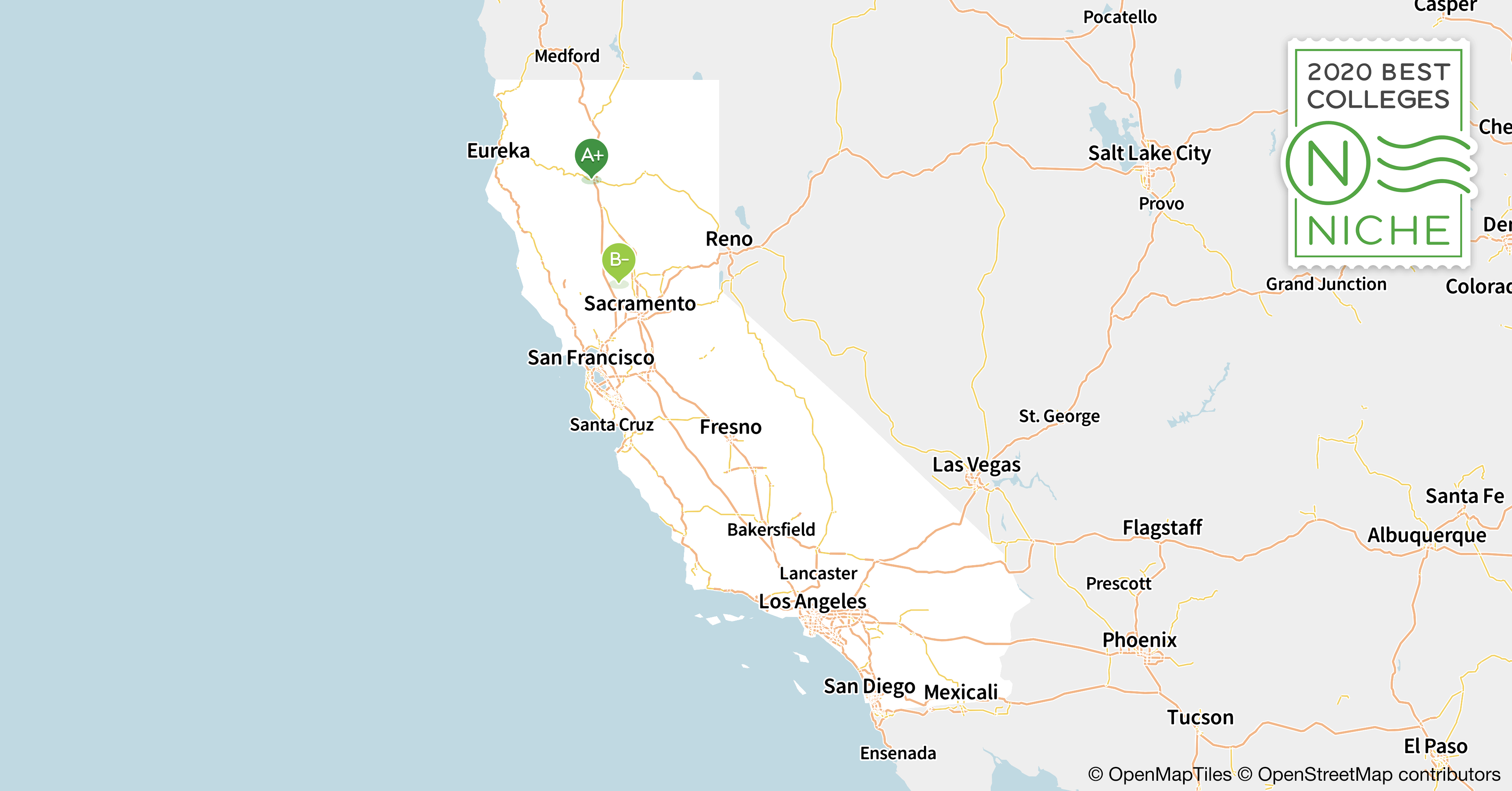 Universities In California Map Living Room Design 2020