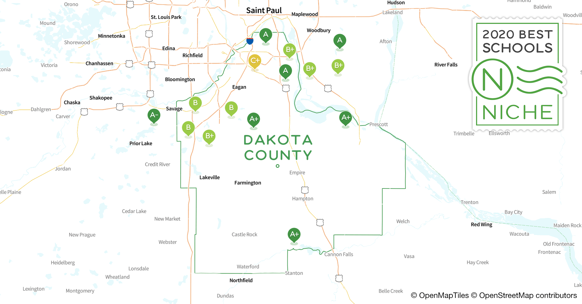 Map Of Dakota County Mn Maping Resources