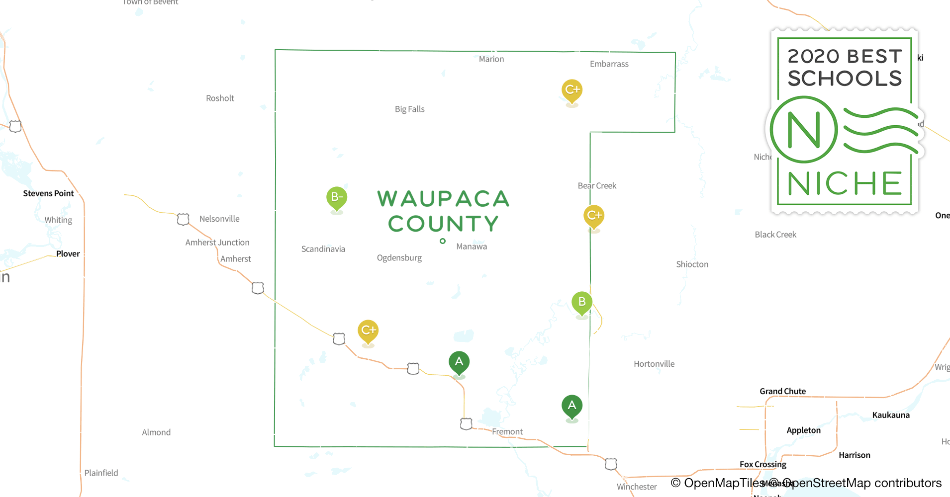 School Districts in Waupaca County, WI Niche