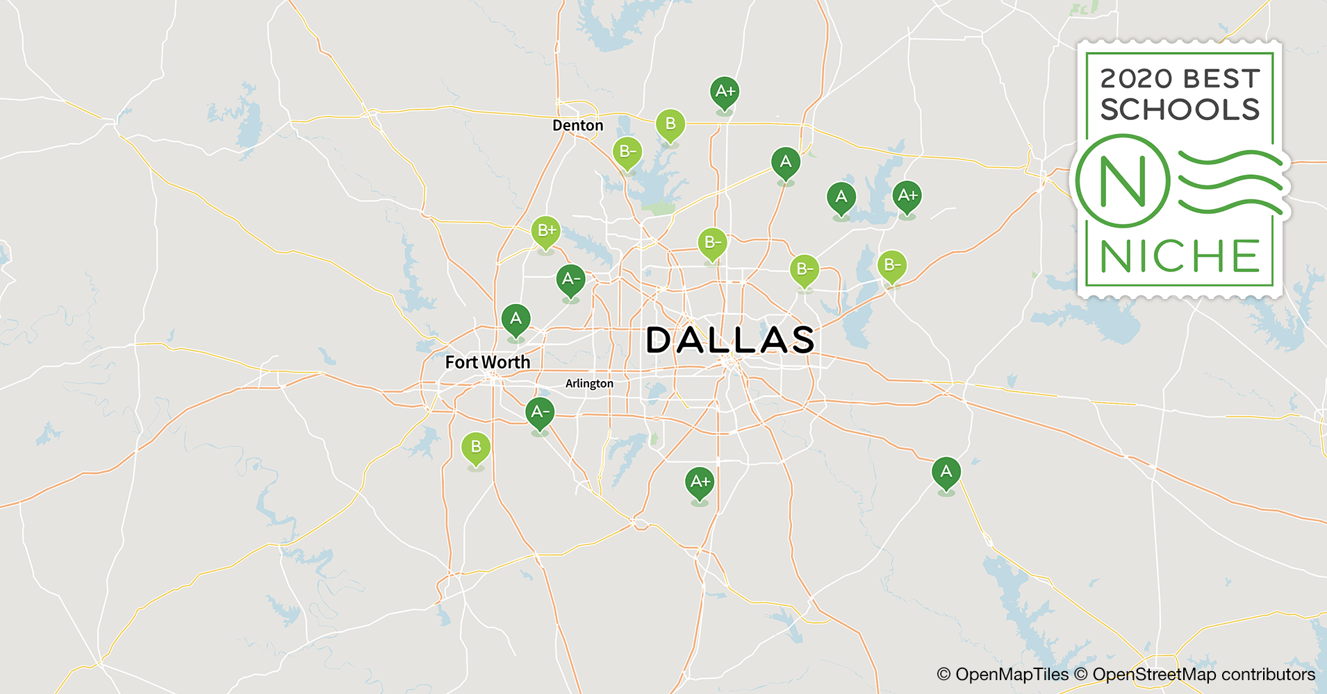 2020 Most Diverse Public Schools in the Dallas-Fort Worth Area.