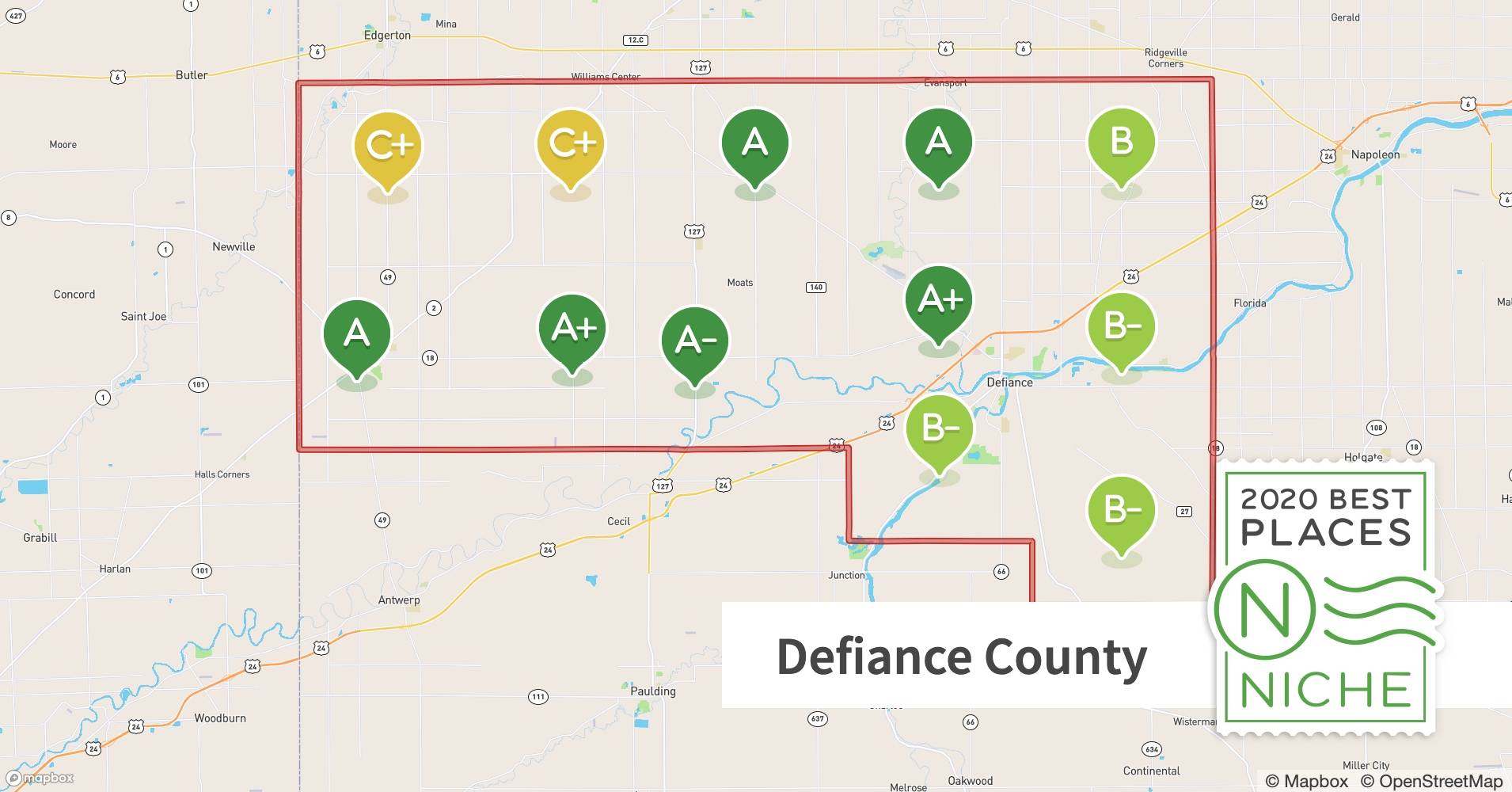 2020 Safe Places to Live in Defiance County, OH Niche