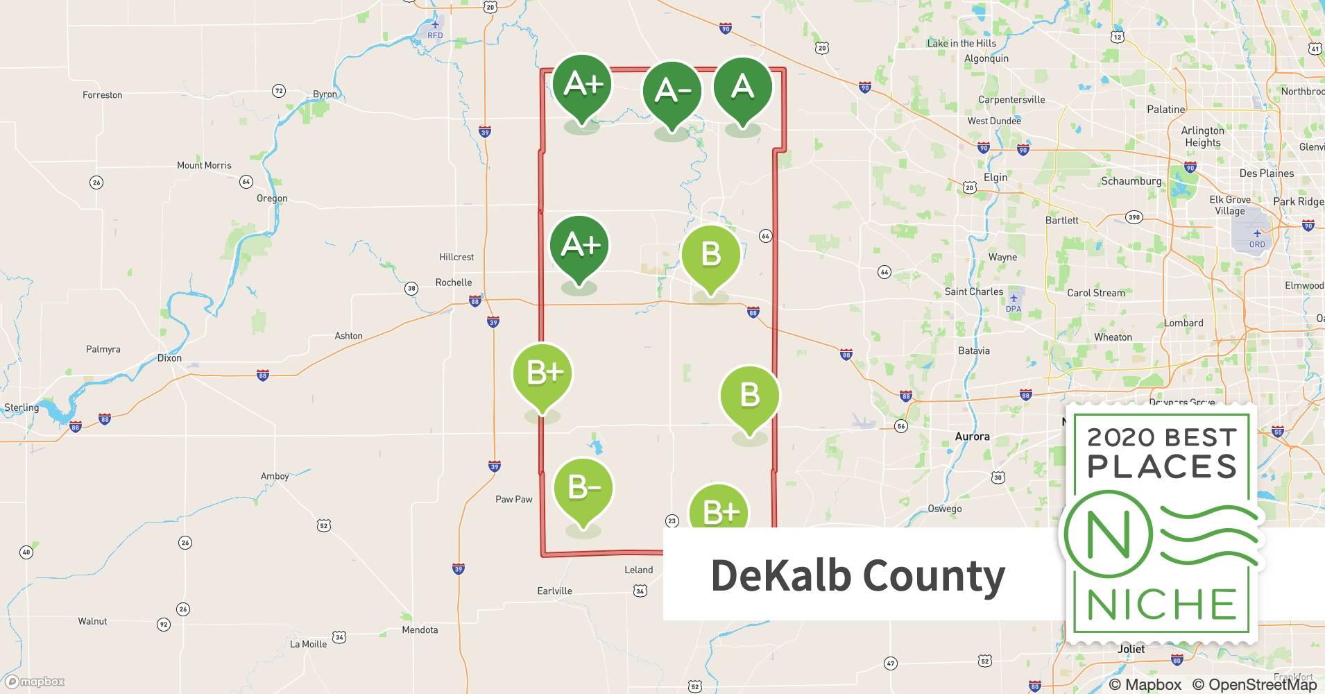DeKalb County Zip Code Map