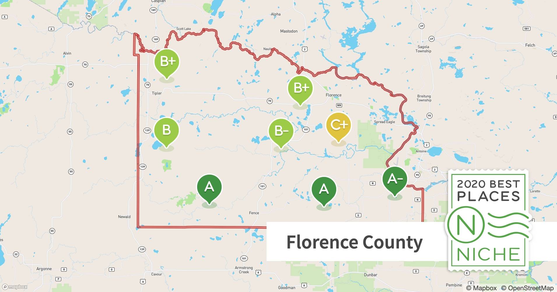 2020 Best Places to Raise a Family in Florence County, WI Niche