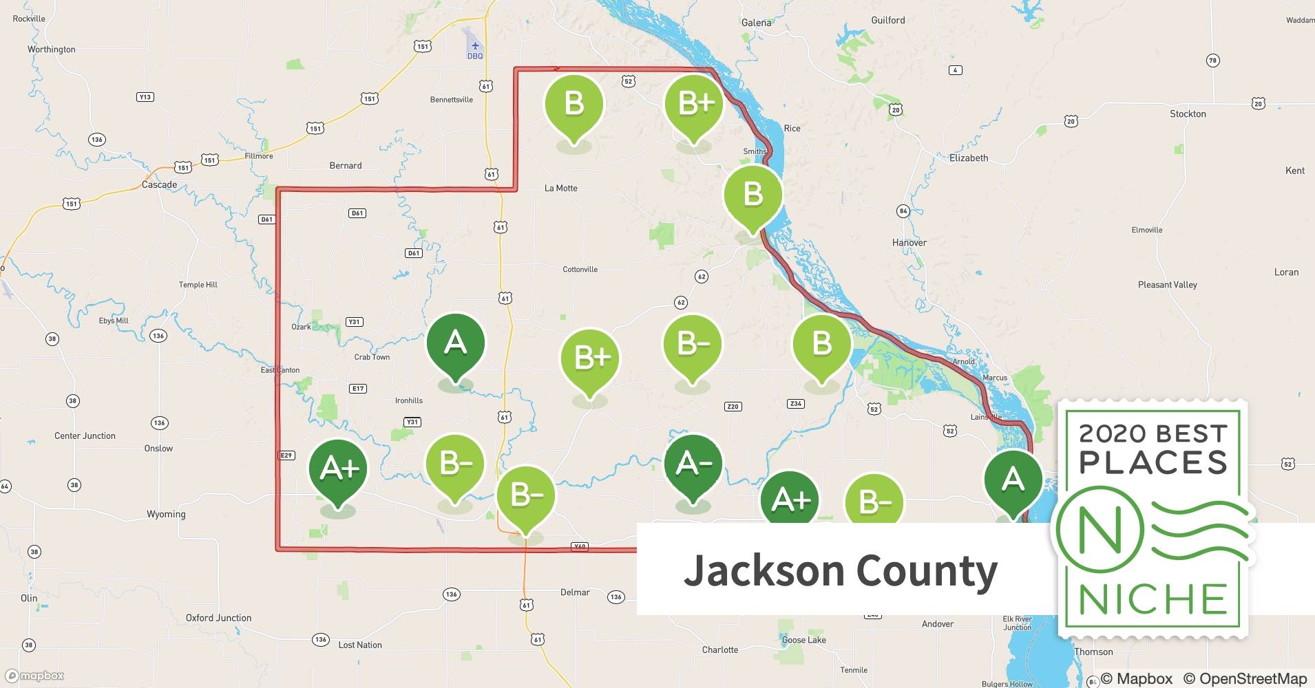 2020 Best Places to Live in Jackson County, IA Niche