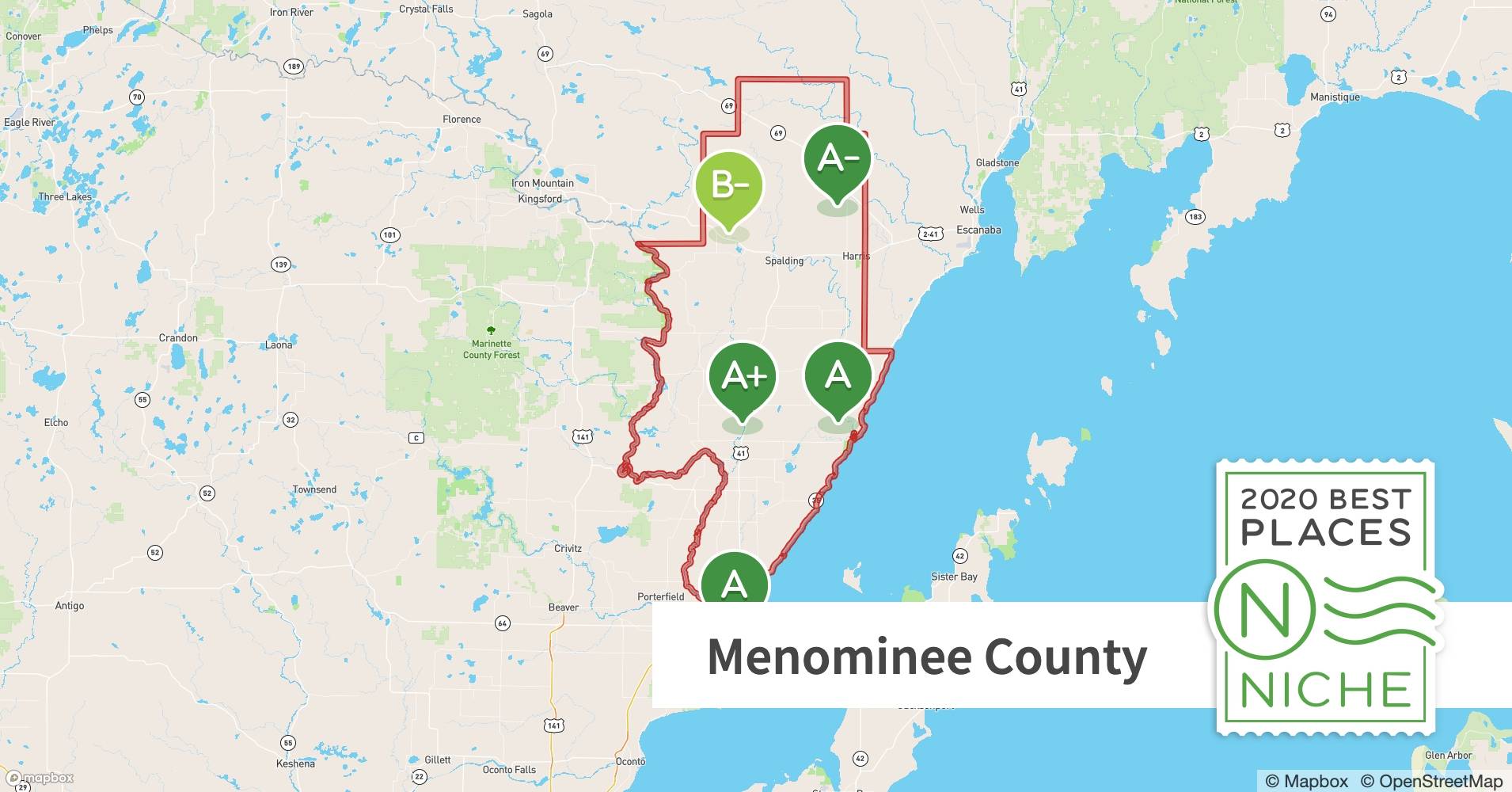 2020 Safe Places to Live in Menominee County, MI Niche