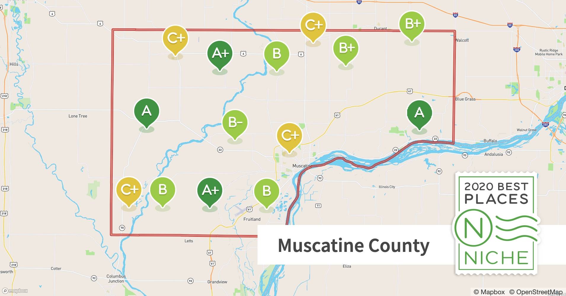 2020 Safe Places to Live in Muscatine County, IA - Niche 2020 Safe Places to Live in Muscatine County, IA - Niche