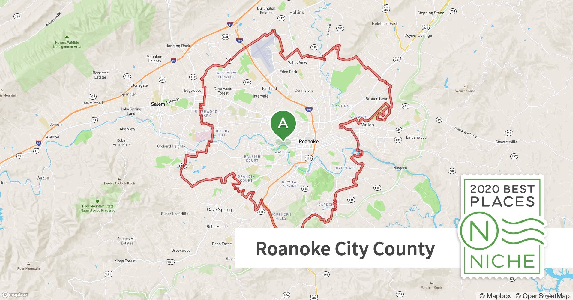 Roanoke Va Zip Code Map Map