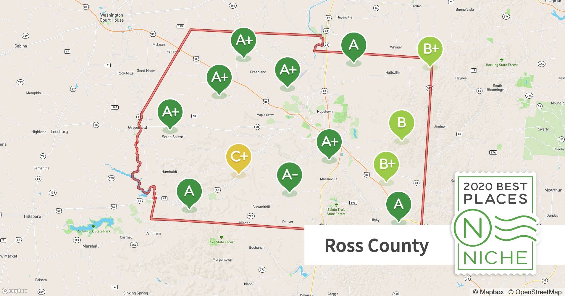 Ross County Map