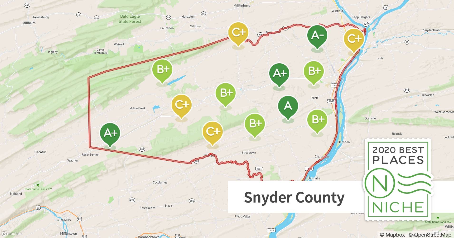 Best Snyder County ZIP Codes to Live In Niche