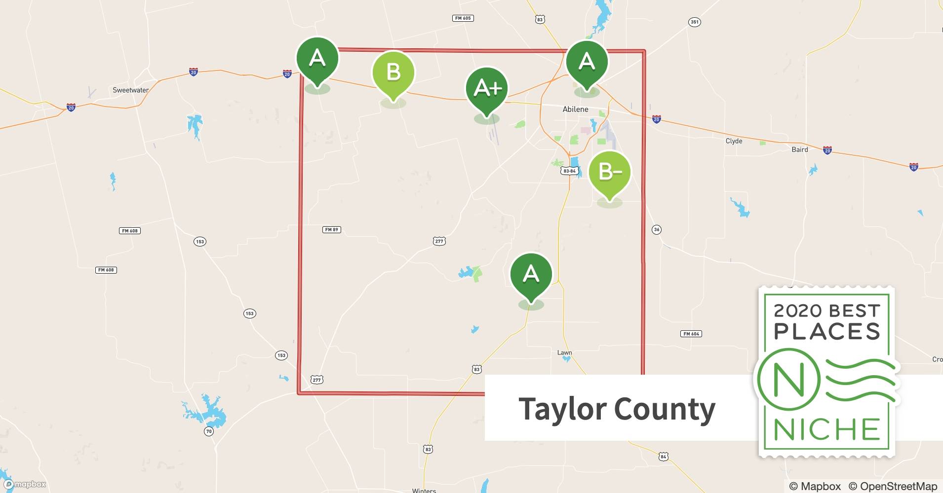 2020 Best Places to Raise a Family in Taylor County, TX Niche