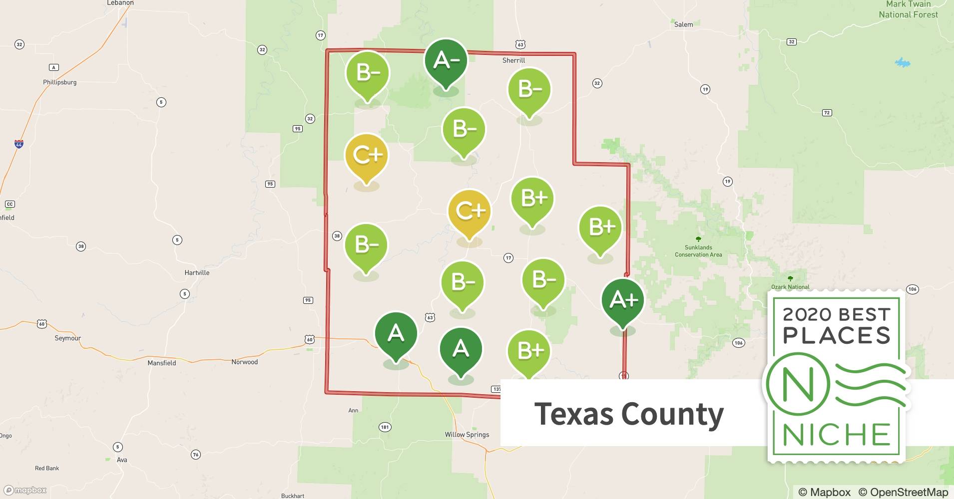 2020 Best Places to Live in Texas County, MO Niche