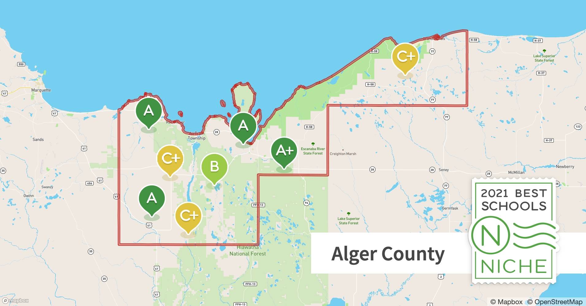 School Districts in Alger County, MI Niche