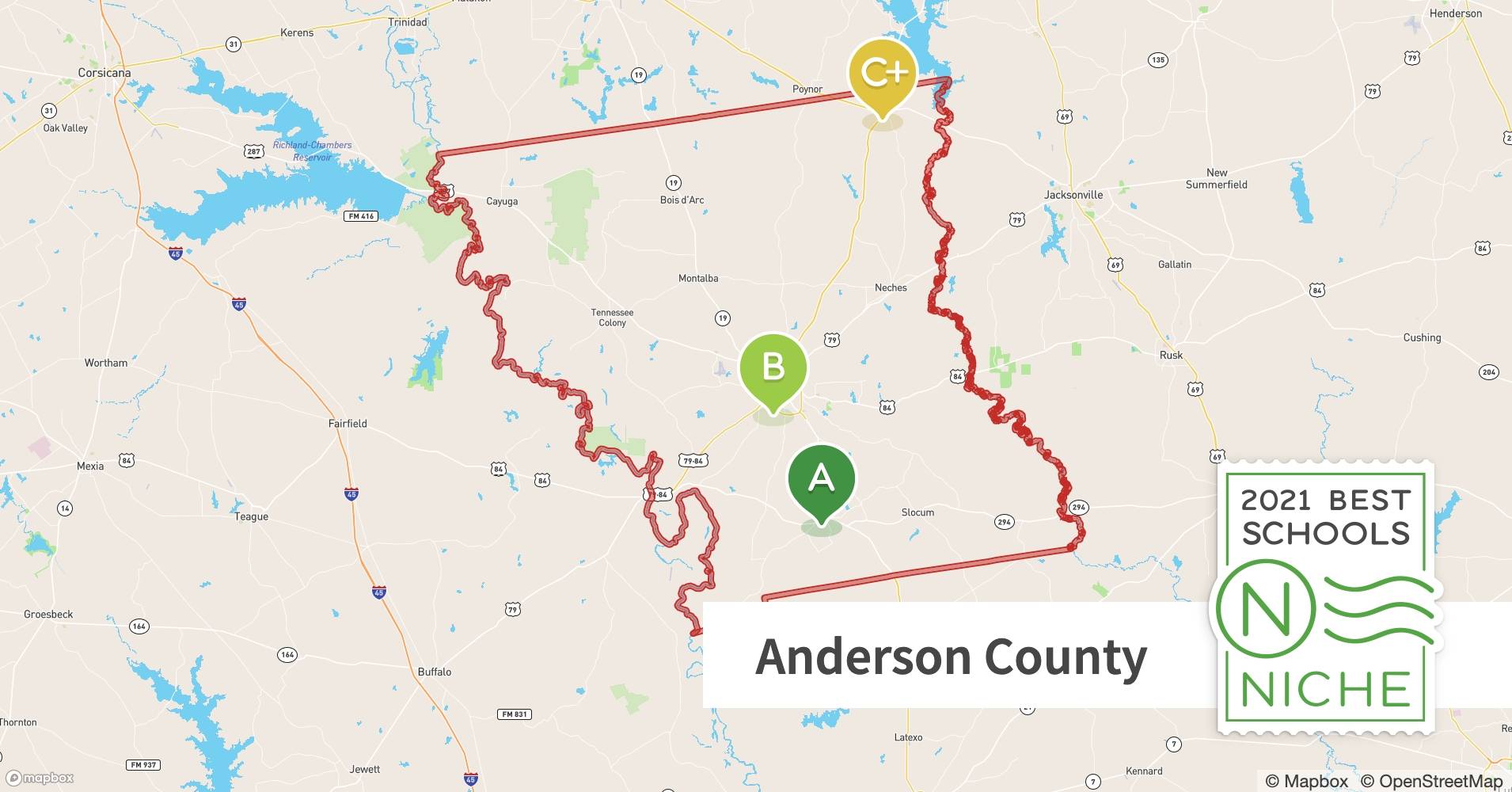 School Districts in Anderson County, TX Niche