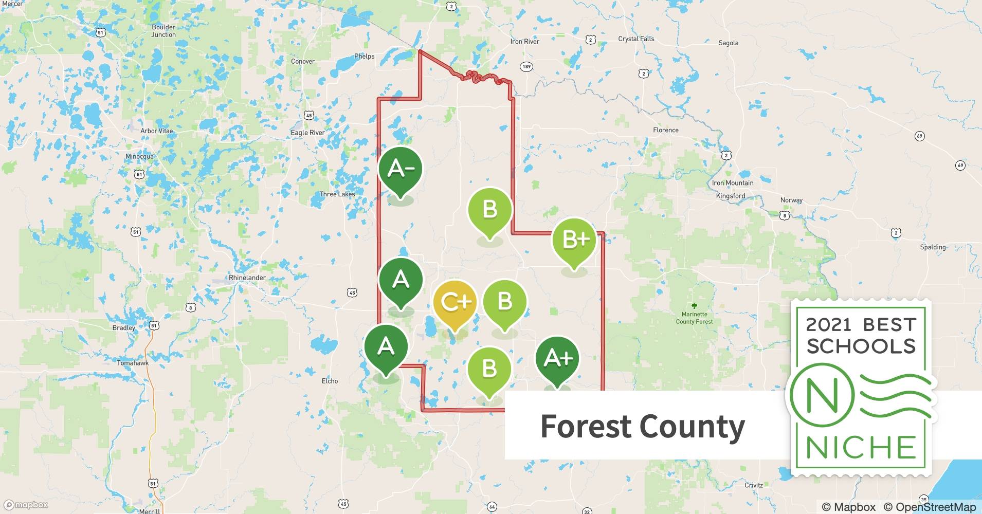 School Districts in Forest County, WI Niche