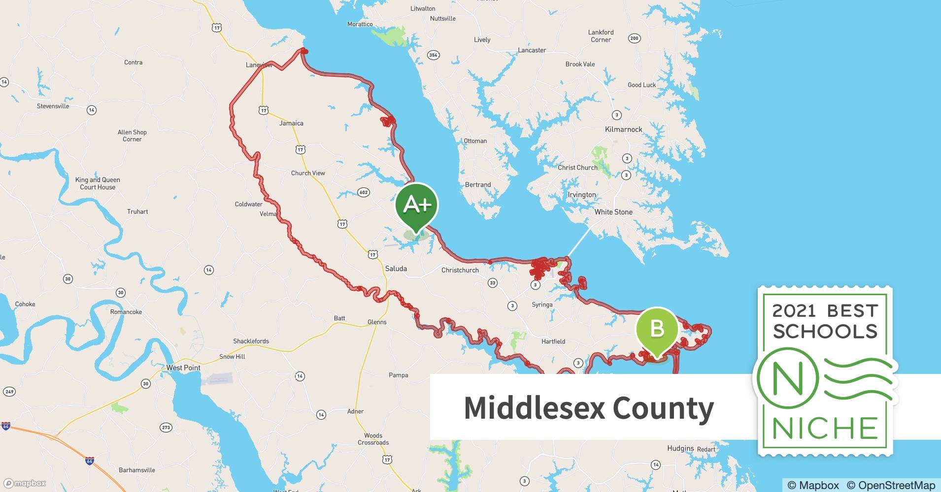 K 12 schools in middlesex county va niche