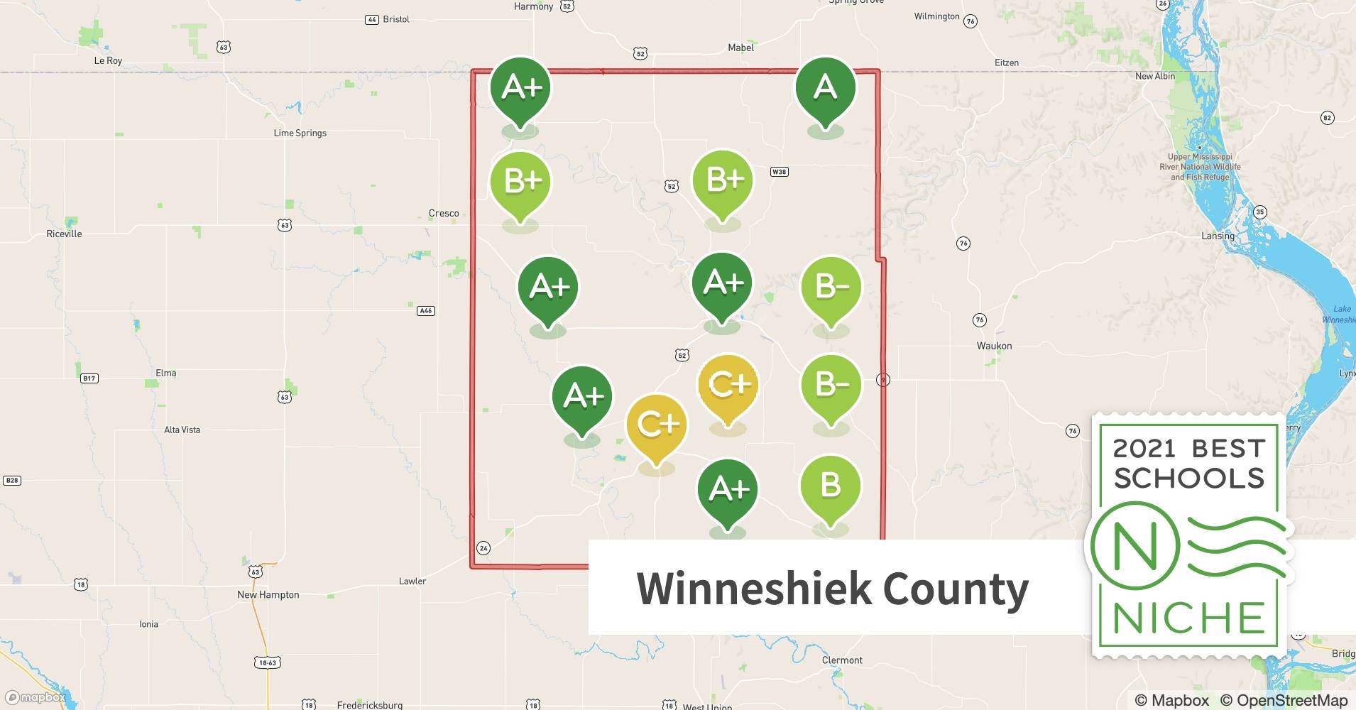 School Districts in Winneshiek County, IA Niche