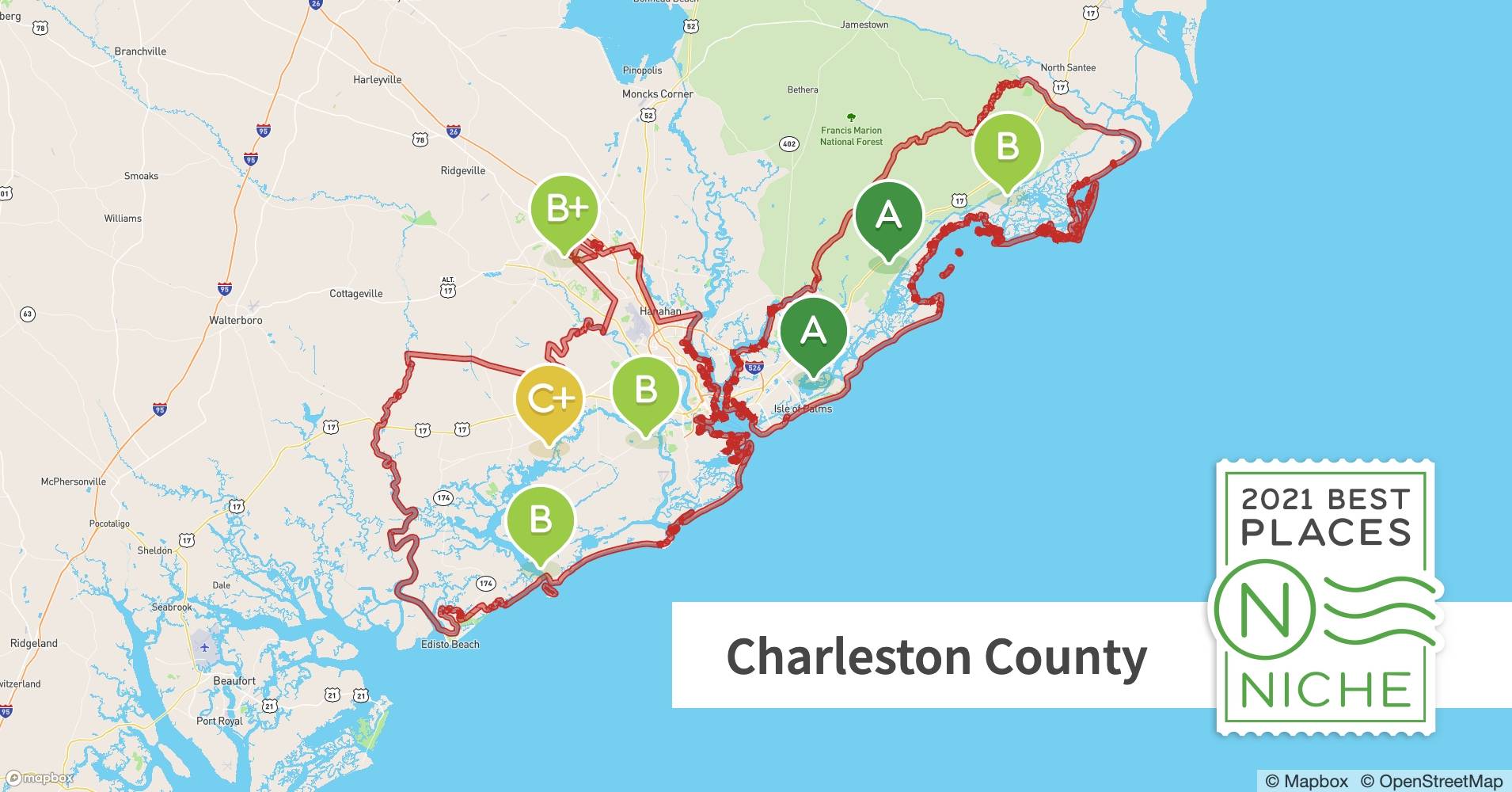 2021 Best Places To Live In Charleston County SC Niche