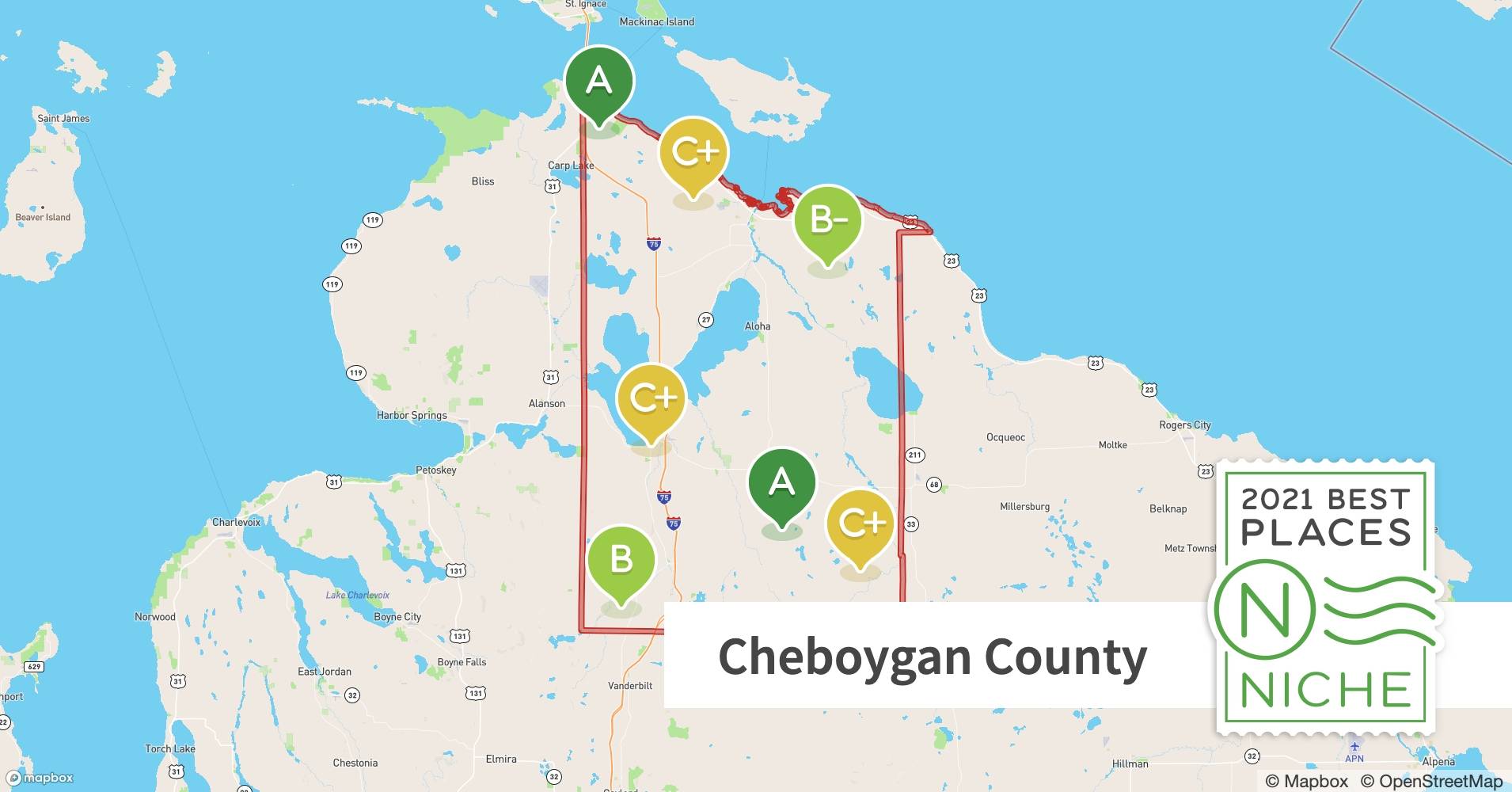 2021 Safe Places to Live in Cheboygan County, MI Niche