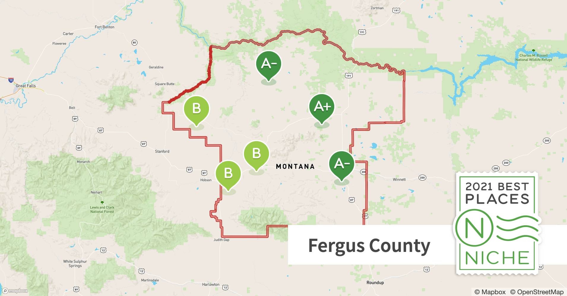 2021 Best Places to Raise a Family in Fergus County, MT Niche