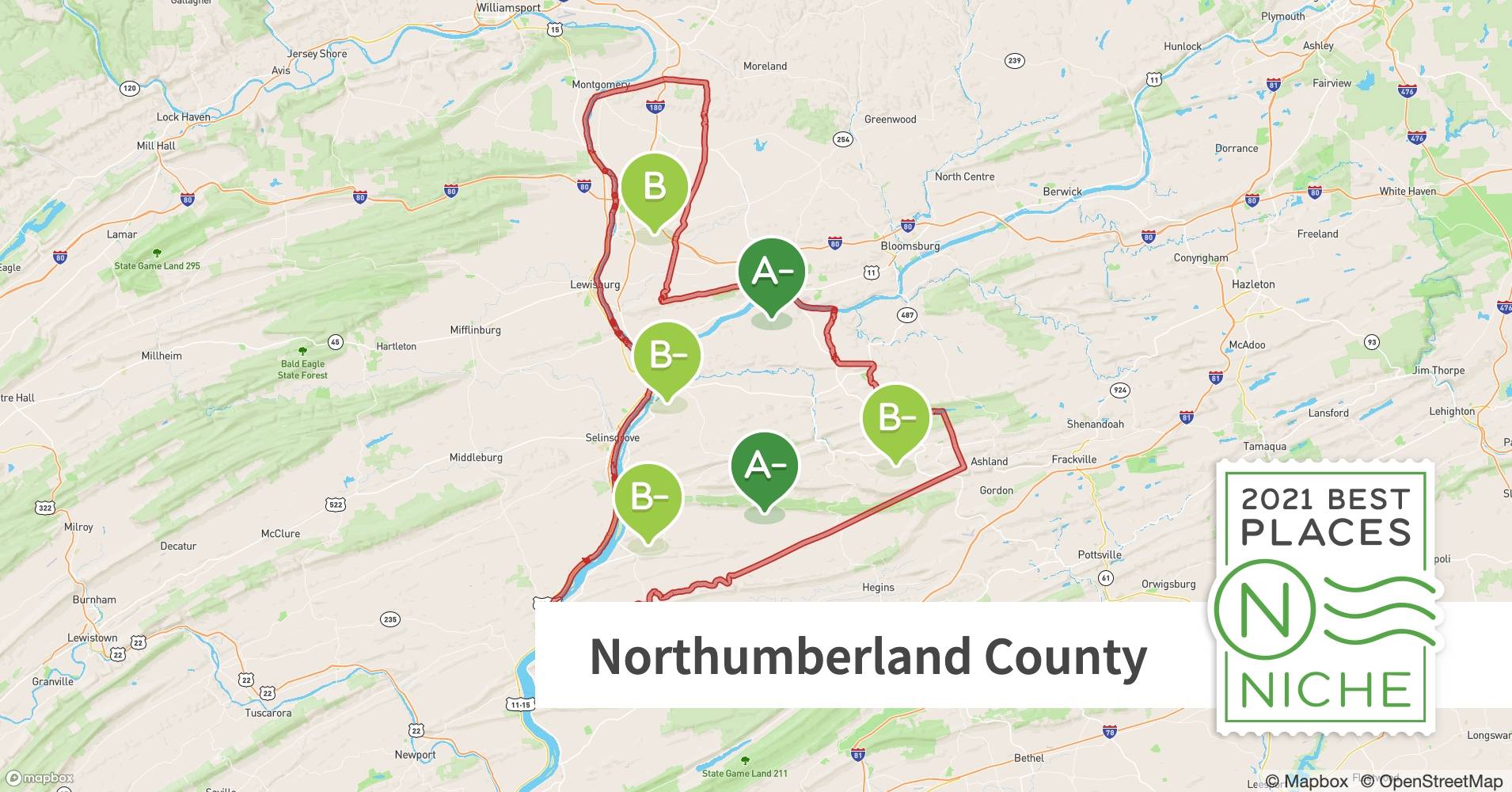 Compare Cost of Living in Northumberland County, PA Niche