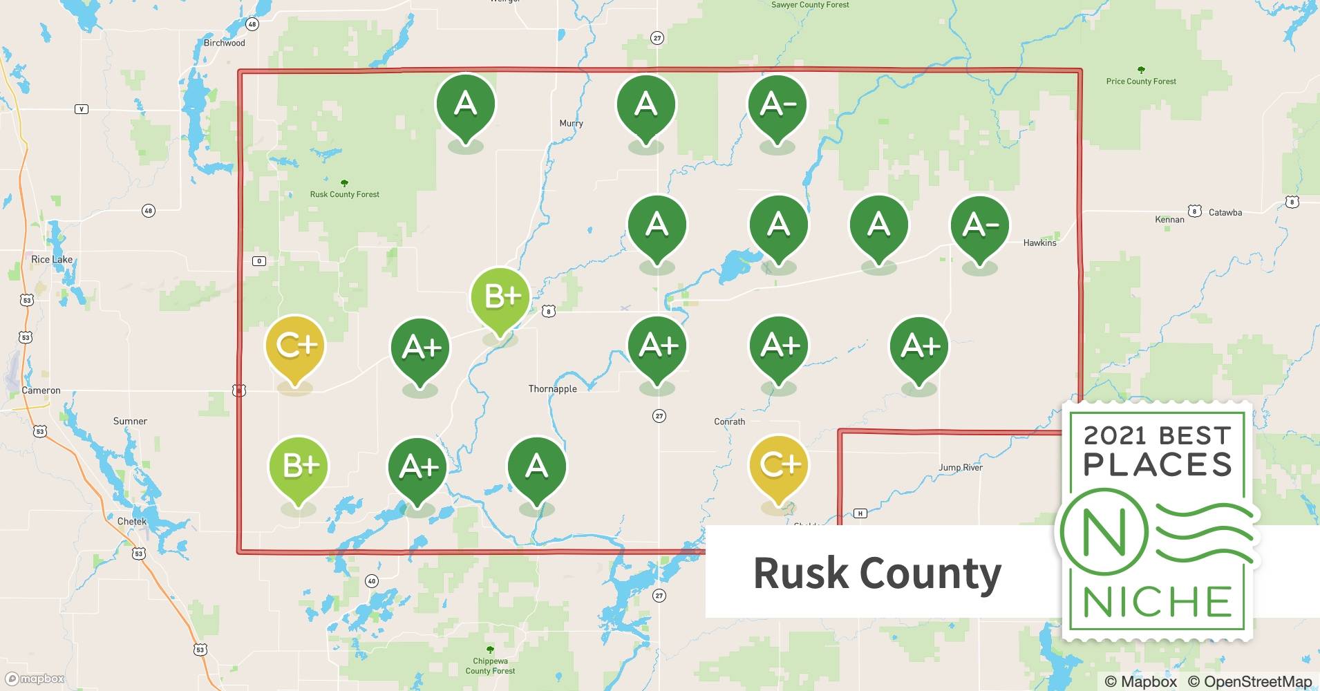 2021 Safe Places to Live in Rusk County, WI Niche