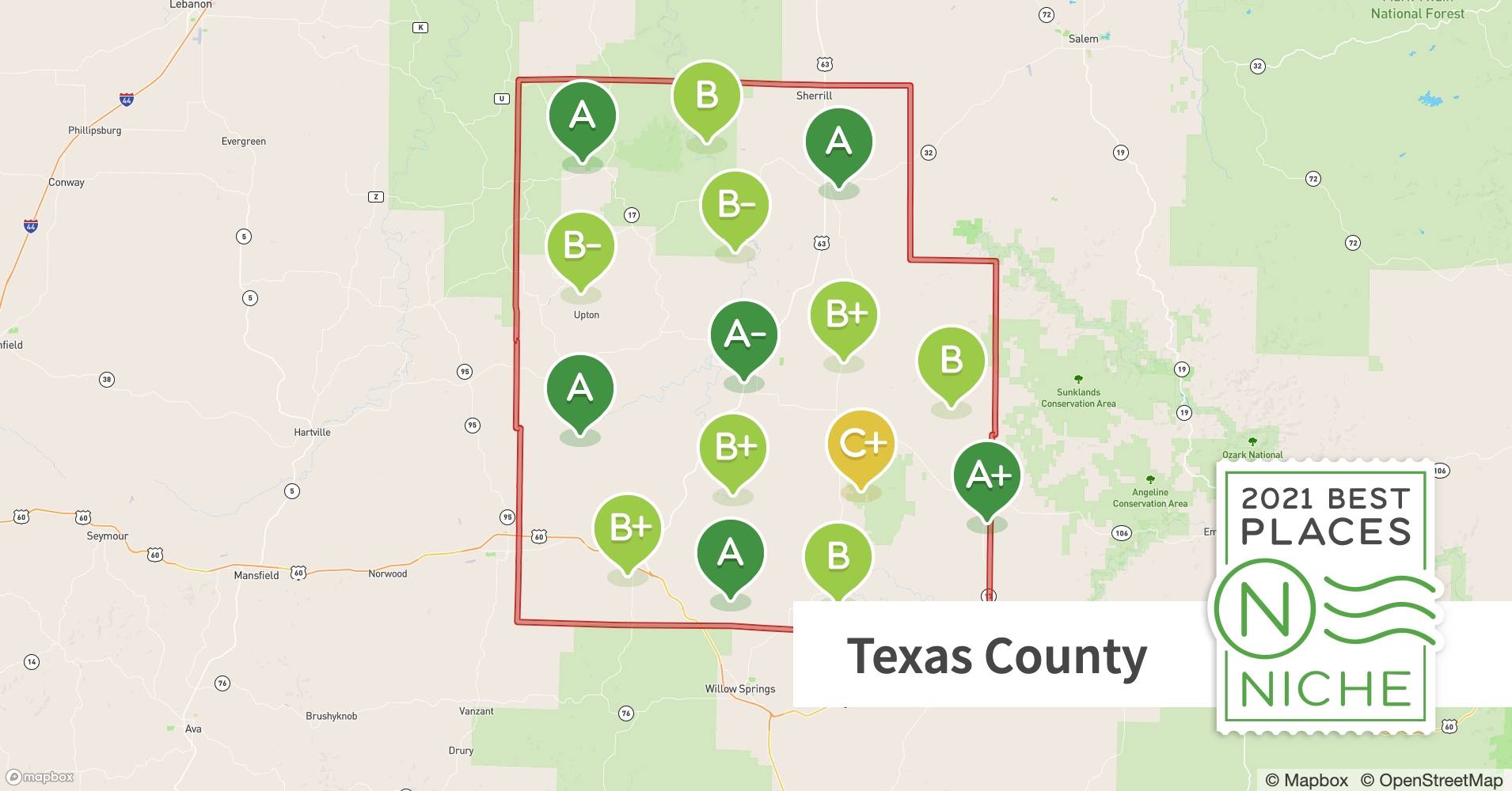 2021 Best Texas County ZIP Codes to Raise a Family Niche