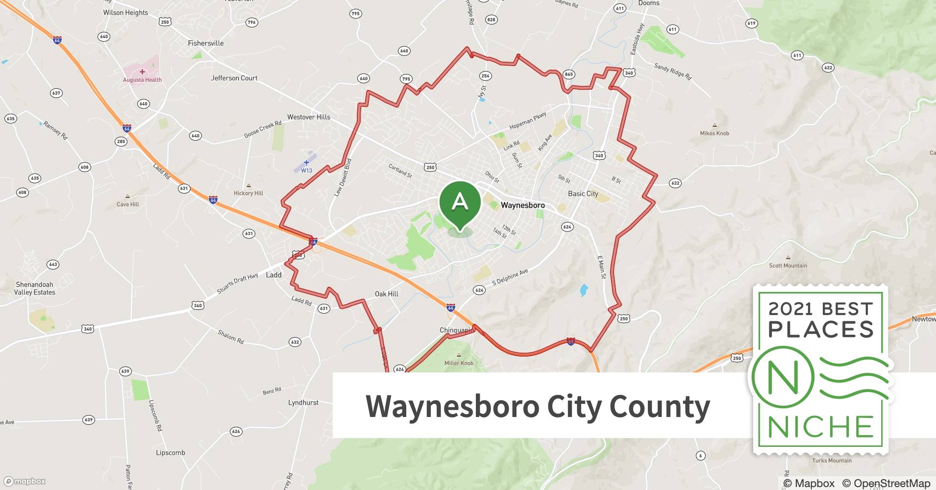 Waynesboro Va Zip Code Map Map
