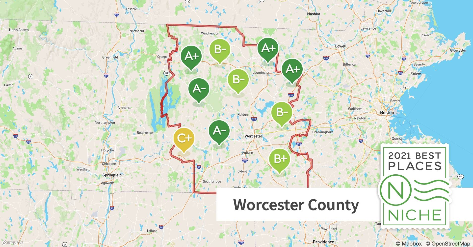 2021 Best Places to Live in Worcester County, MA Niche