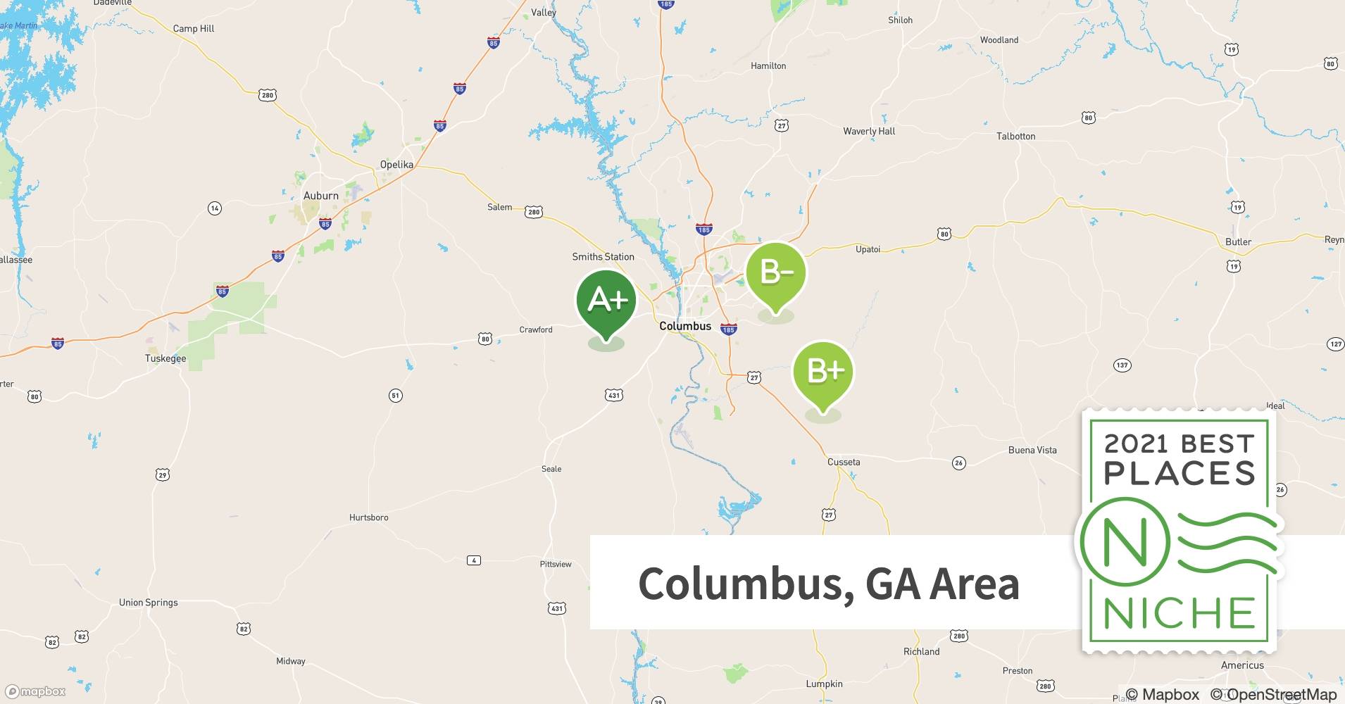 2021 Safe Neighborhoods in Columbus, GA Area Niche
