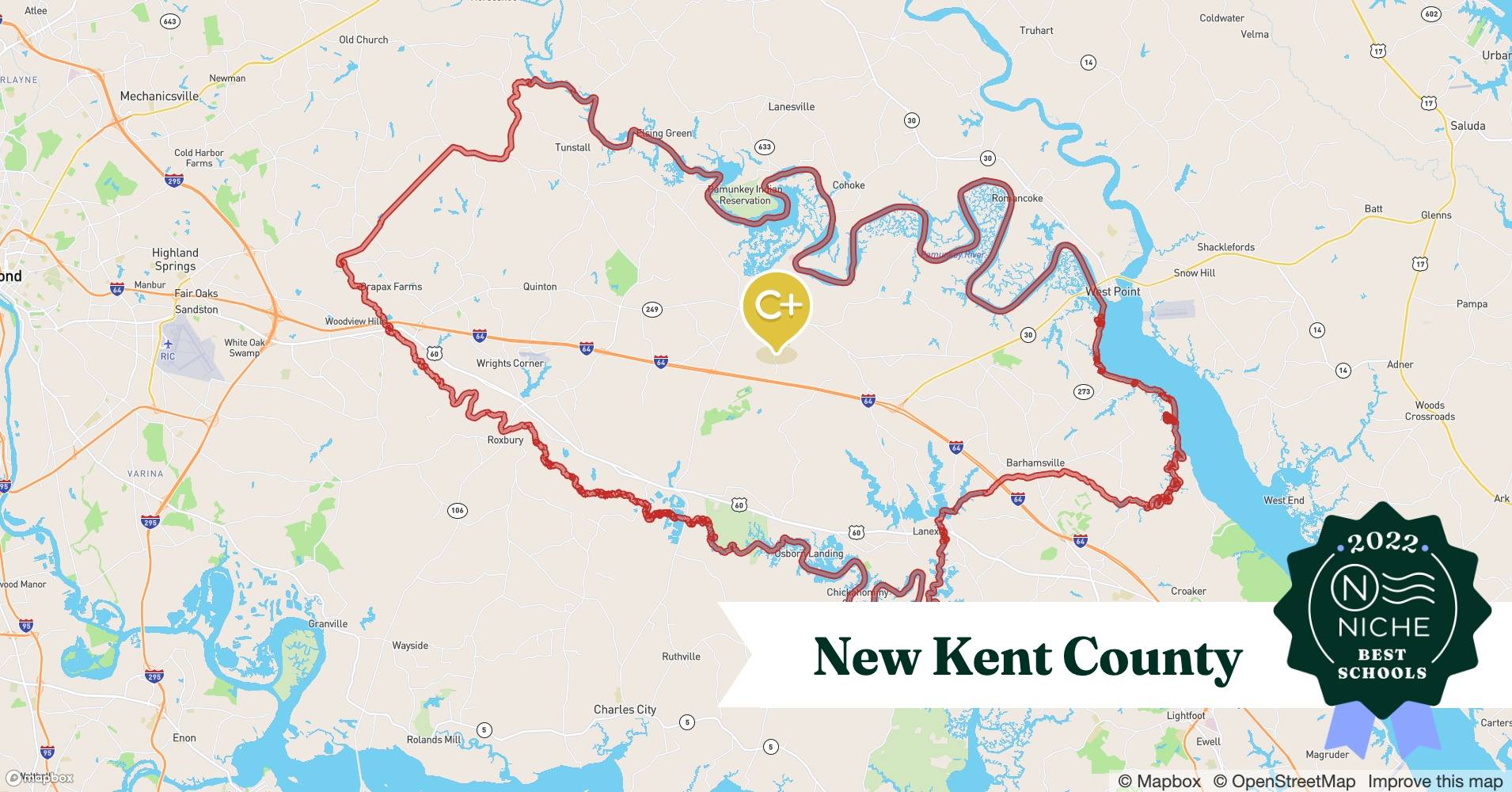 New Kent Virginia Map School Districts In New Kent County, Va - Niche New Kent Virginia Map School Districts In New Kent County, Va - Niche