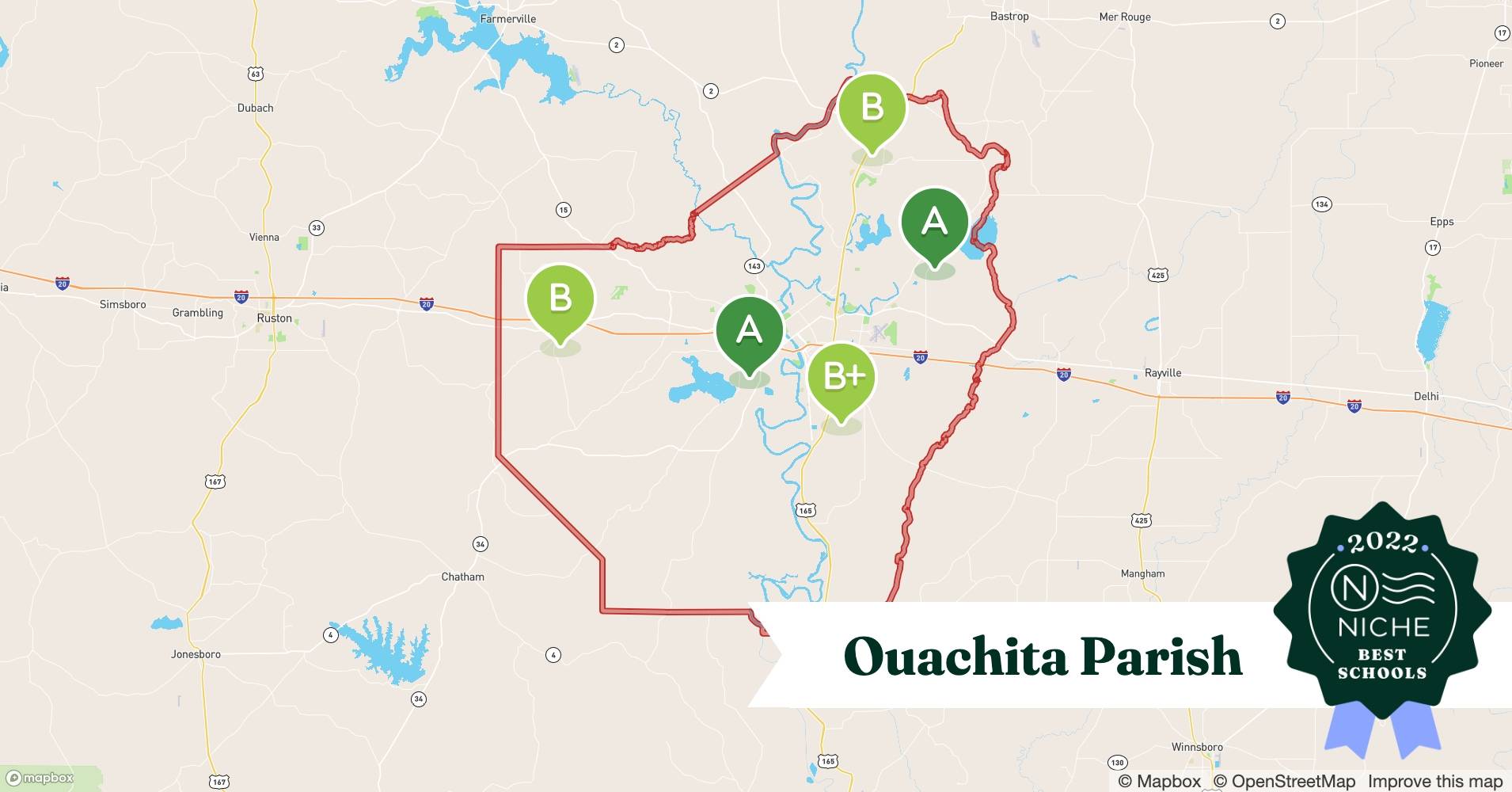 Ouachita Parish Ward Map 2022 Best High Schools In Ouachita Parish, La - Niche