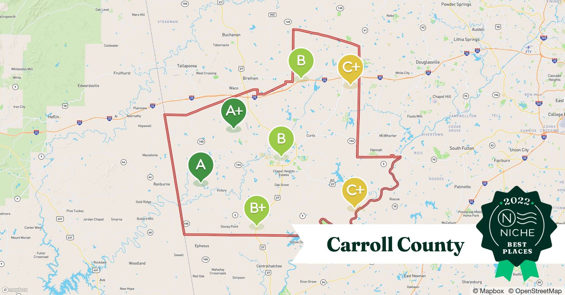 2022 Safe Places to Live in Carroll County, GA Niche