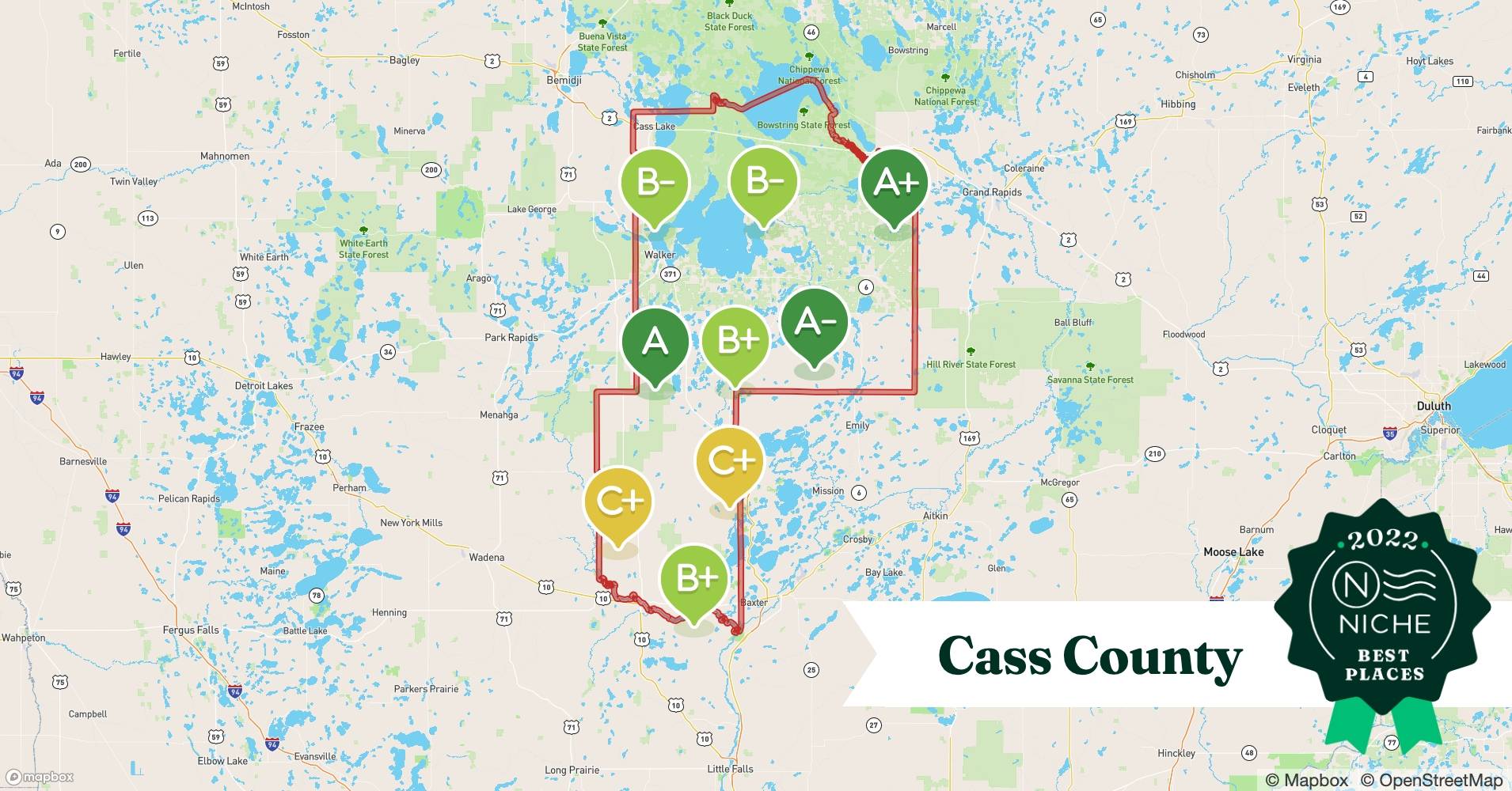 2022 Safe Places to Live in Cass County, MN Niche