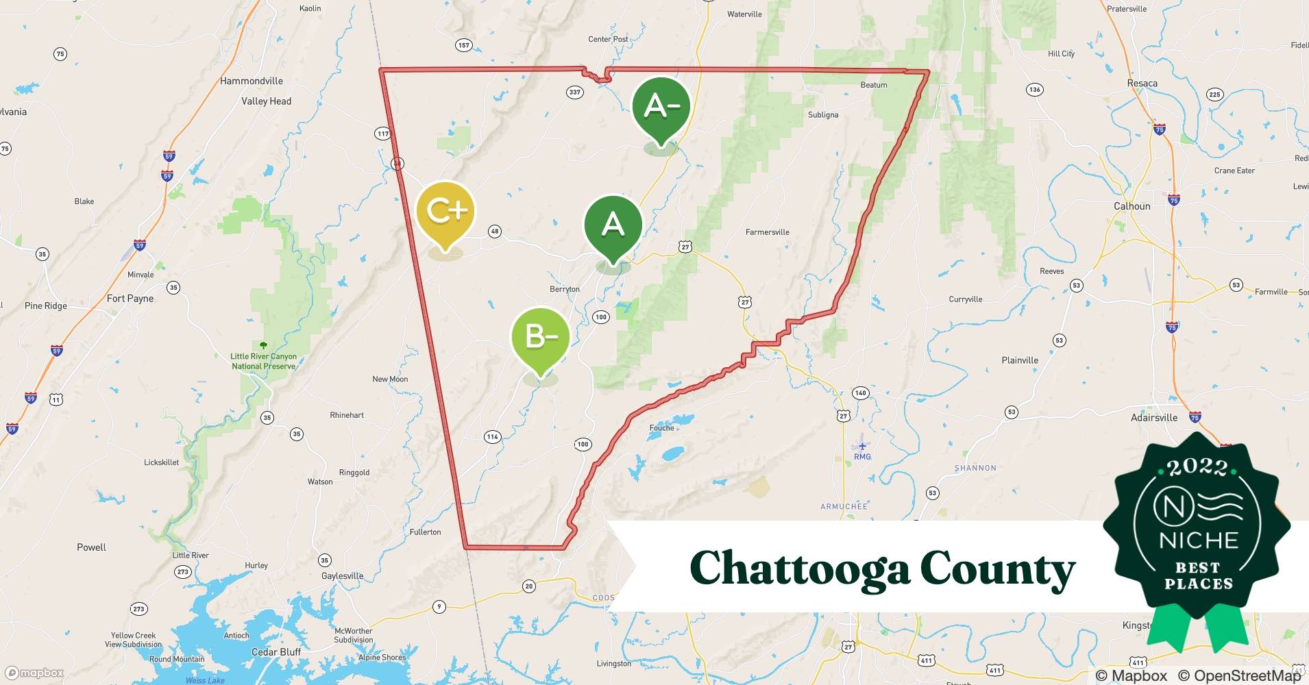 2022 Safe Places to Live in Chattooga County, GA Niche